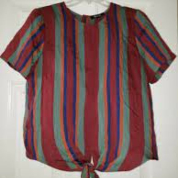 Madewell Button Back Tie Tee, XXS - Picture 4 of 7